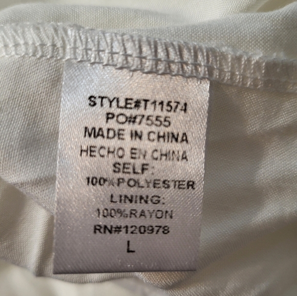 Entro large white Sheer lace Lined Tunic With Camisole NEW WITH TAGS - Picture 4 of 16